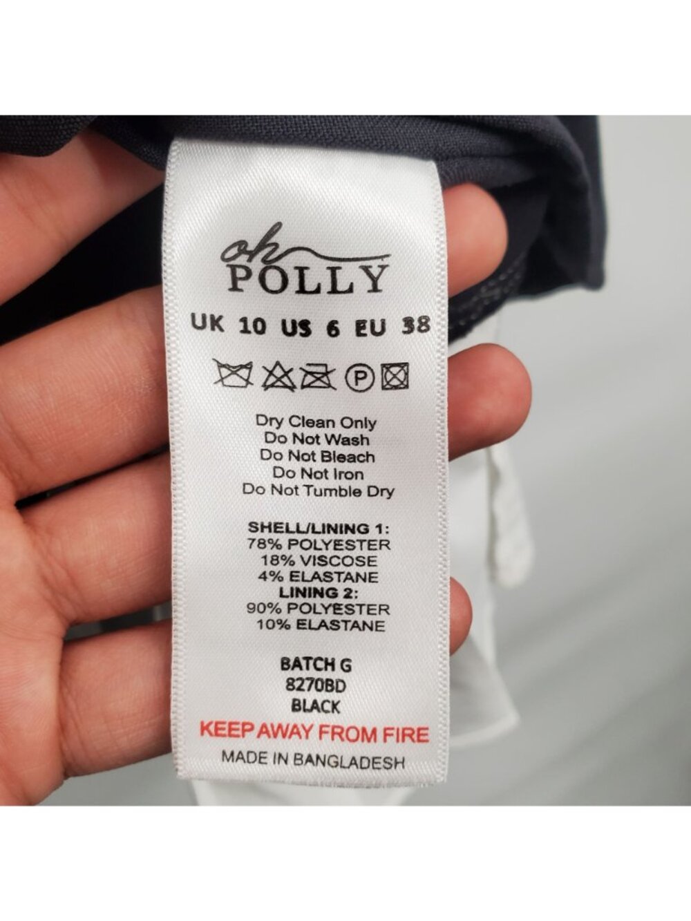 Oh Polly Cressida Bow Detail Pleated A Line Mini Dress Women Size 6 US NWT Black - Picture 8 of 14